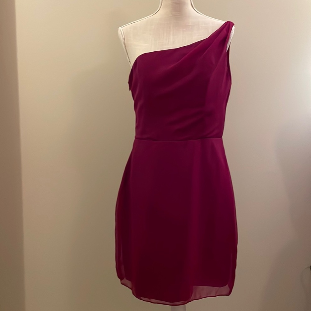 Jim Hjelm Occasions JLM Couture one shoulder dress - size 14